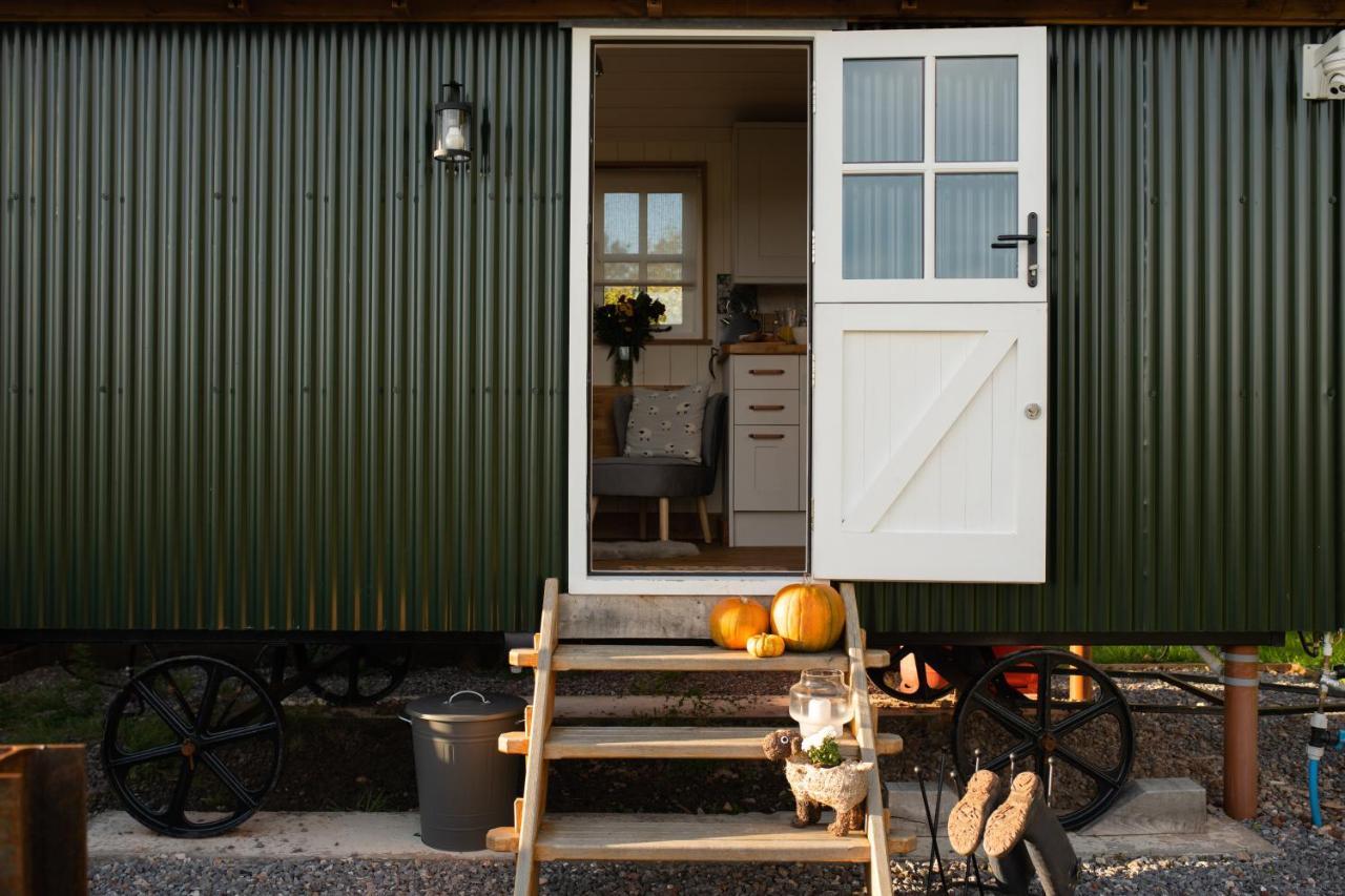 Harrys Hideout - Shepherd'S Huts At Harrys Cottages Pen-y-Clawdd 외부 사진