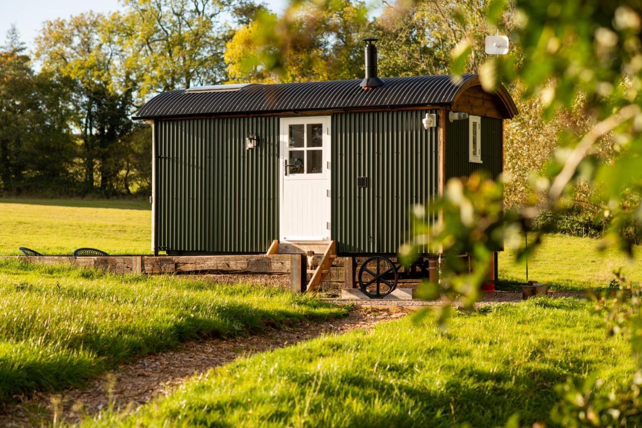 Harrys Hideout - Shepherd'S Huts At Harrys Cottages Pen-y-Clawdd 외부 사진